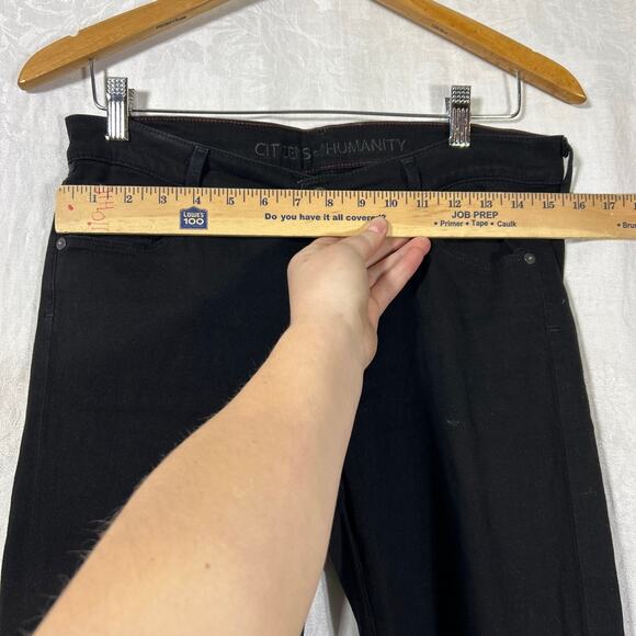 Citizens of Humanity Jeans 31 Black Thompson Medium Rise 29" Skinny Stretch - Picture 7 of 16